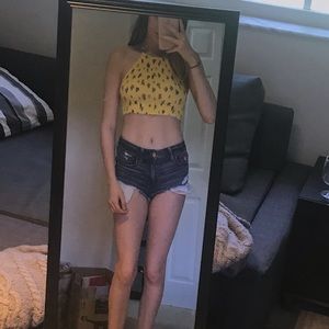 *FLASH SALE* forever 21 yellow crop top
